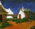 Three White Cottages in Saintes Maries Vincent van Gogh